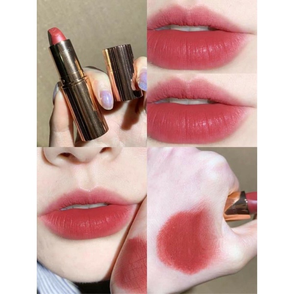 Son lì Charlotte Tilbury màu đỏ hồng nâu Walk of No Shame