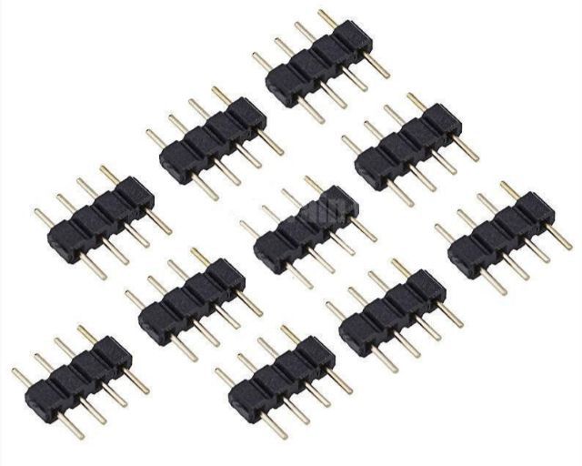 Sét 5 đầu nói 4 chân ghim cho dây led 7 màu RGB cho led 5050.3528