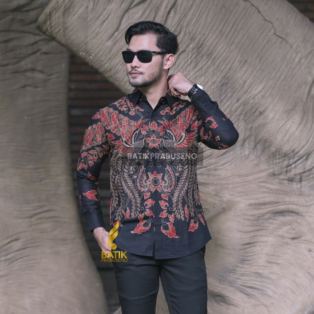(Original) Áo Sơ Mi Cotton Tay Dài Dáng Ôm In Họa Tiết Batik Chính Hãng Cỡ Lớn Thời Trang Sang Trọng Cho Nam Mới Nhất Năm 2021
