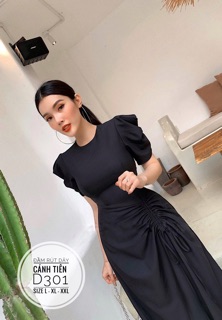 Bigsize Đầm rút dây cánh tiên D301