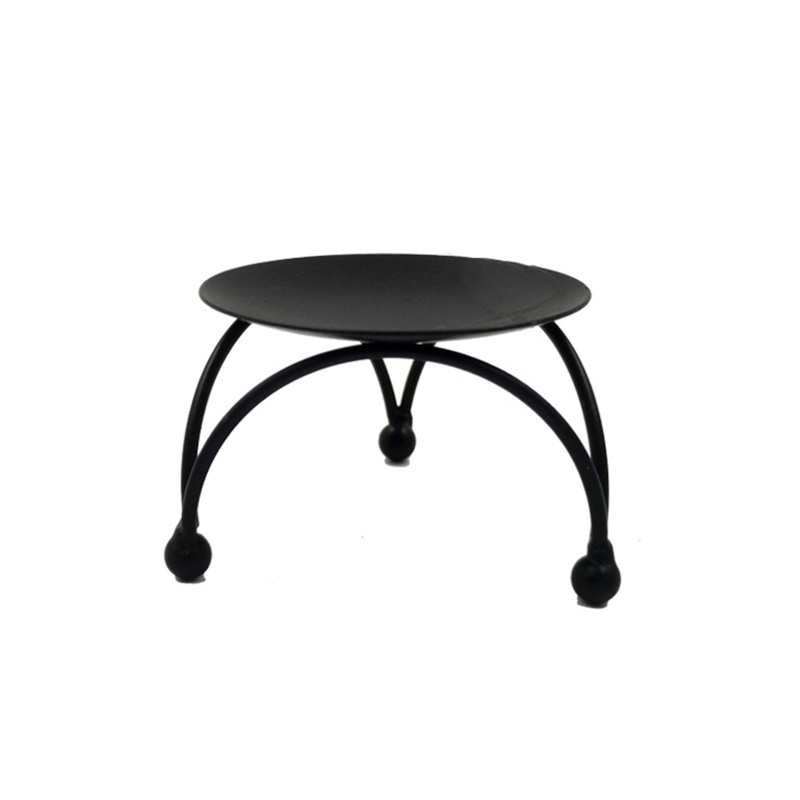 Giá Đỡ Đèn Cầy Hình Tròn Bằng Sắt Độc Đáo Trang Trí Nhà Cửa / Tiệc Cưới