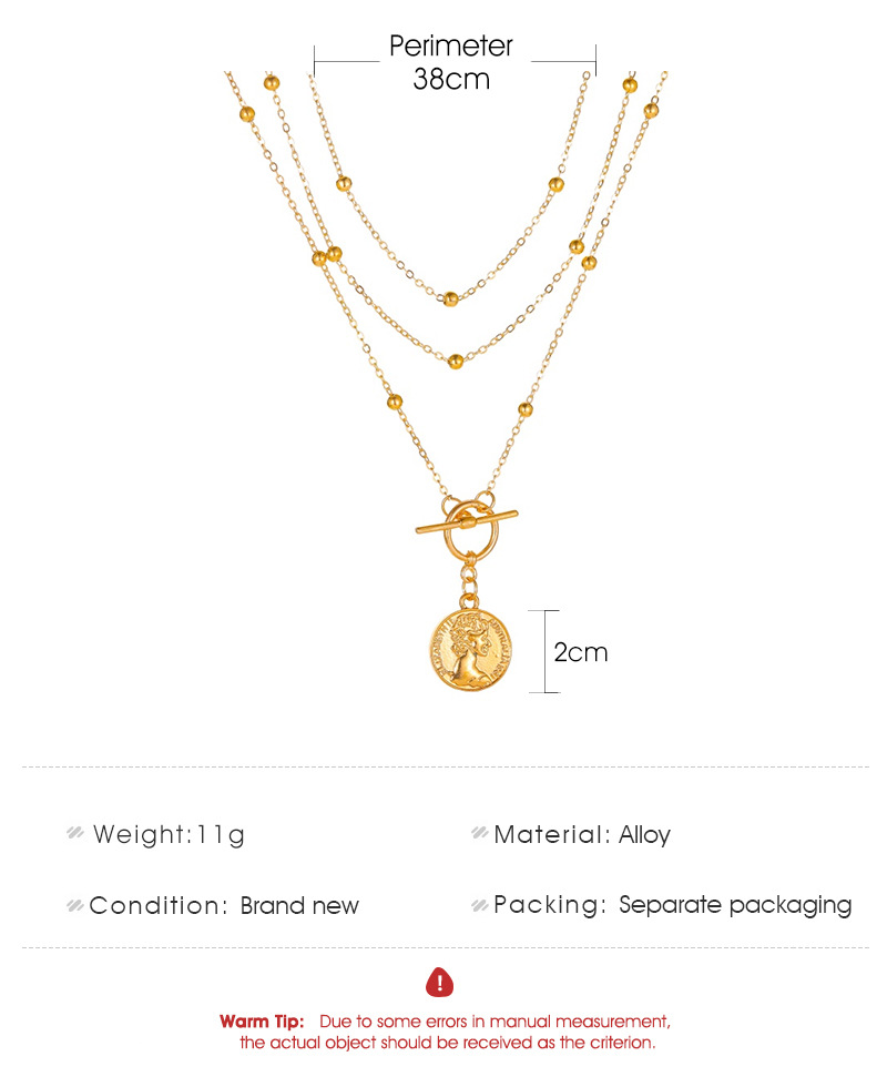 vòng cổ Nữ Mặt Đồng Xu Thời Trang