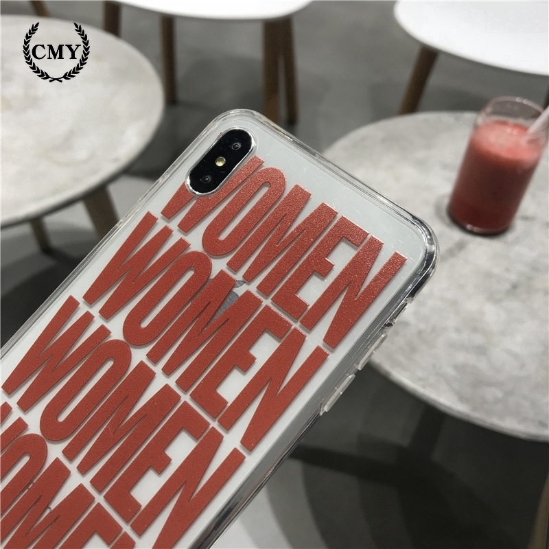 ốp iphone 11 Ốp điện thoại in chữ Women cho iPhone11/11Pro 11pro Max X XR XS XS MAX 6 7 8 plus SE