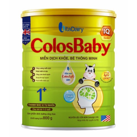 [QUÀ TẶNG KHI MUA 2 LON] SỮA BỘT COLOSBABY IQ GOLD LON 800G