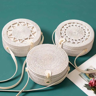 Túi đeo chéo mây đan thời trang Hàn cho nữ