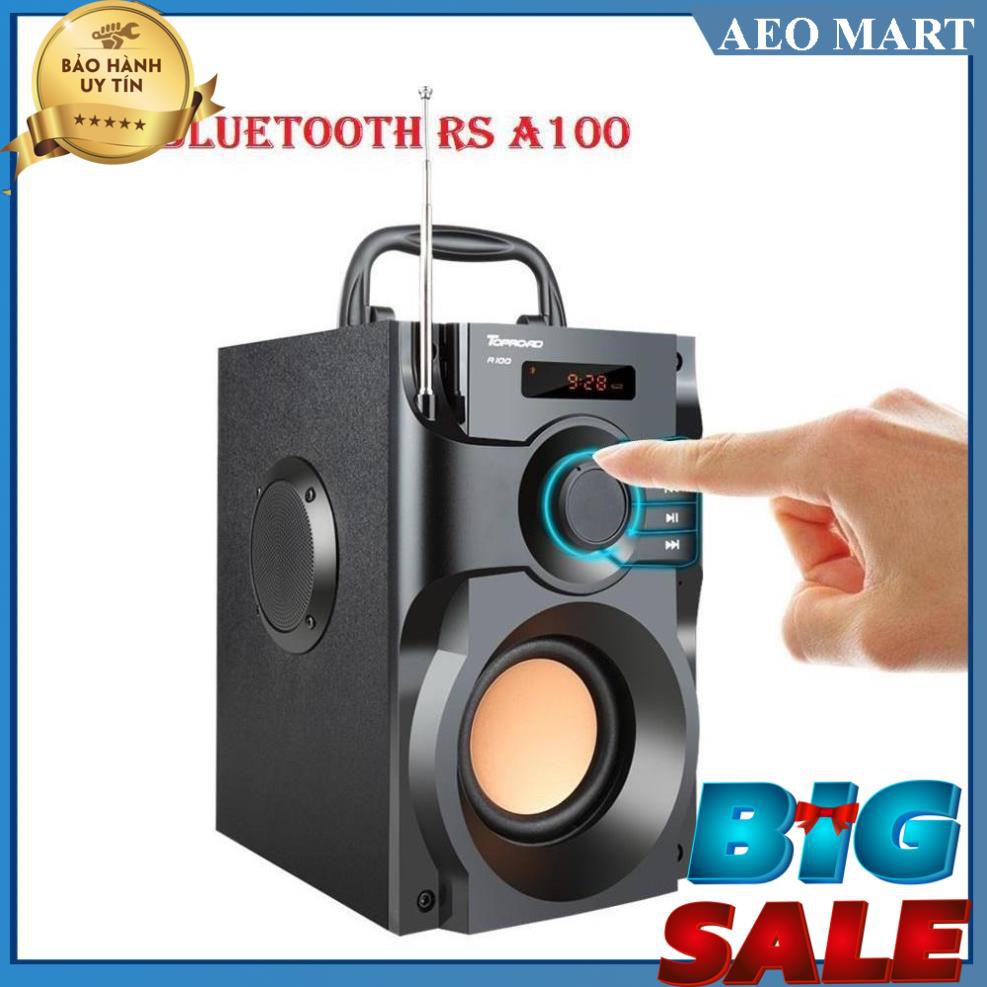 Big sale -  Loa bluetooth mini, Loa Bluetooth RS A100 có điều khiển từ xa