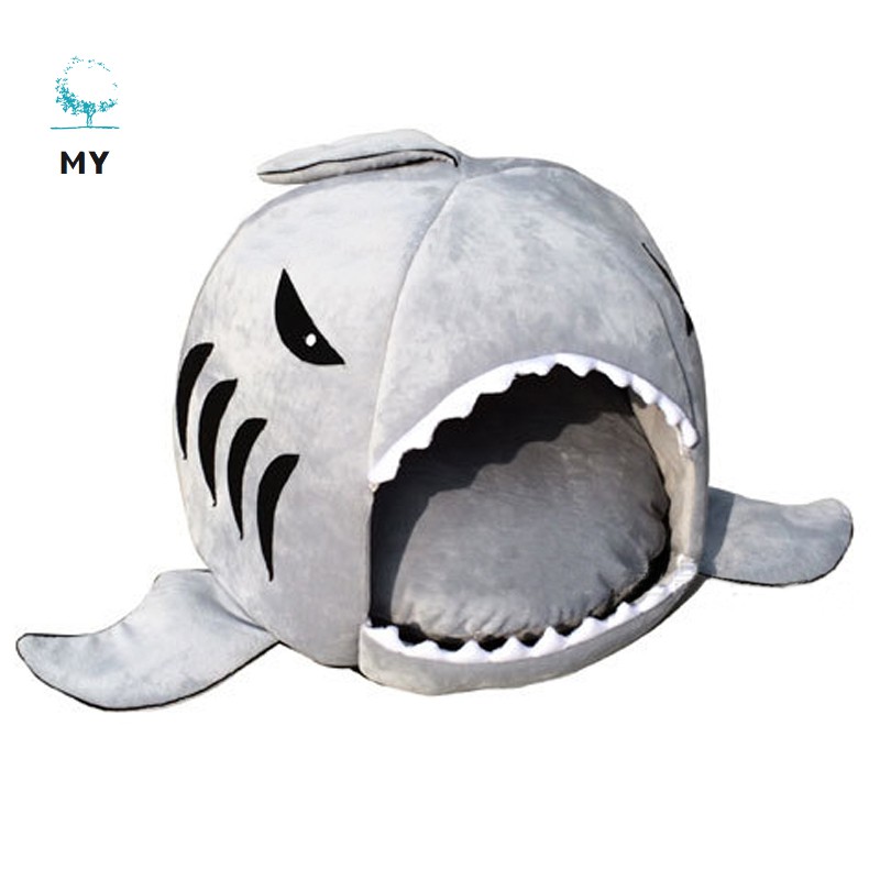 Nhà nhồi bông hình cá mập dễ thương dành cho thú cưng