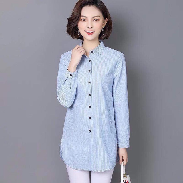 Combo áo sơmi, váy và sandal