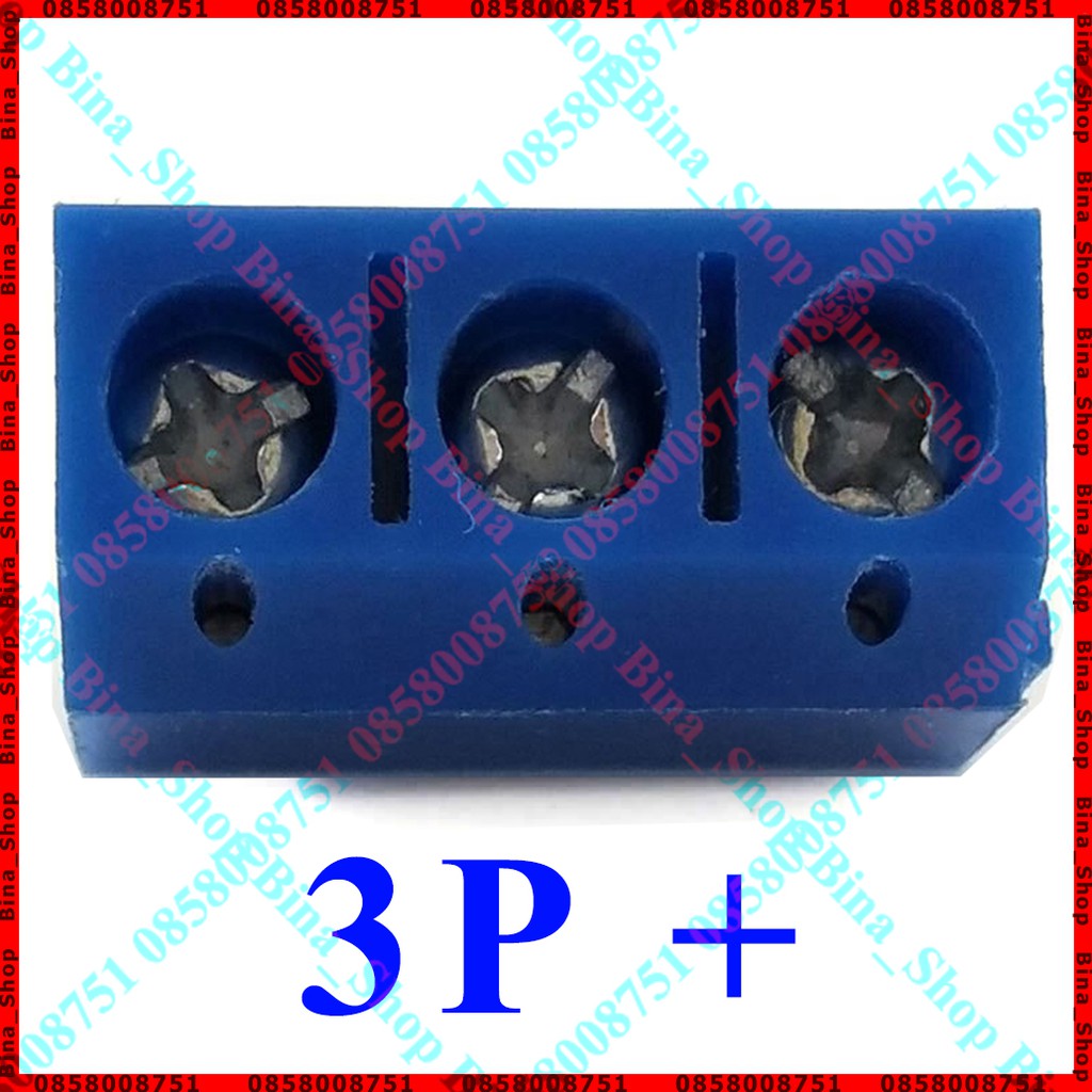 Đầu nối Domino hàn mạch Header 2P/3P chân thẳng xanh lá / xanh dương (tự chọn)