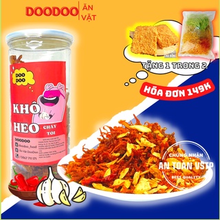 Khô heo cháy tỏi doodoo hủ pet 300g