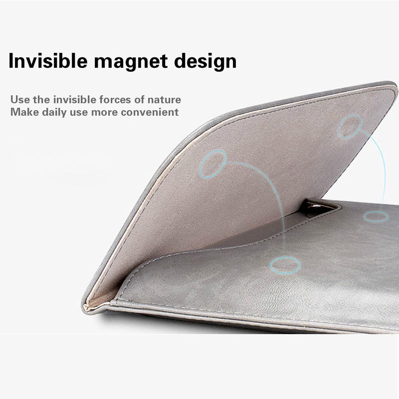 Bao da máy tính bảng chống nước có khóa nam châm vô hình cho MacBook Air Pro 13 15 11 12 13.3 14 15.4 inches