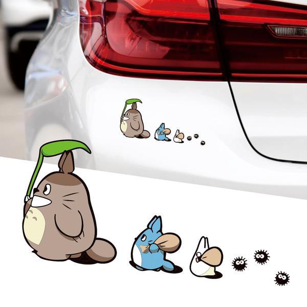 Totoro Dán Xe Cá Tính Phim Hoạt Hình Hoạt Hình Sáng Tạo Vui-Baby In Car Sticker Dễ Thương Tạo Sự Cảnh Giác Chạy Chậm Xe Phía Sau Cho Xe Khủng Long Cơ Thể Không Bị Trầy Xước Dán Kính Trang Trí