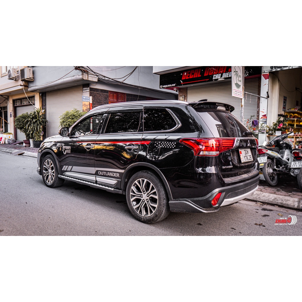 Tem dán trang trí xe Outlander