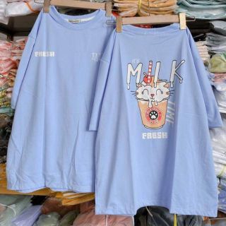 Áo thun tay lỡ freesize phông form rộng Unisex