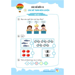 100 Đề Kiểm Tra Toán (Lớp 1, 2, 3, 4, 5)
