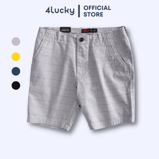 Quần short Caro chất Kaki siêu đẹp 4Lucky - 4047 Form rộng thoải mái, chất kaki dày có giãn nhẹ