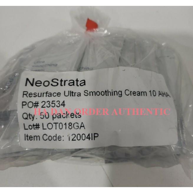 [Sample 2g] Kem dưỡng Neostrata các loại 10 AHA, 15 AHA- Neostrata resurface ultra smoothing cream 10 AHA, lotion 15 AHA