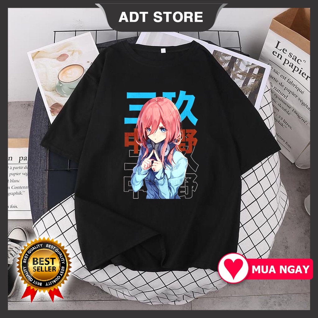 Áo thun Gotoubun no Hanayome Miku anime manga mẫu HOT độc đẹp giá rẻ bán chạy