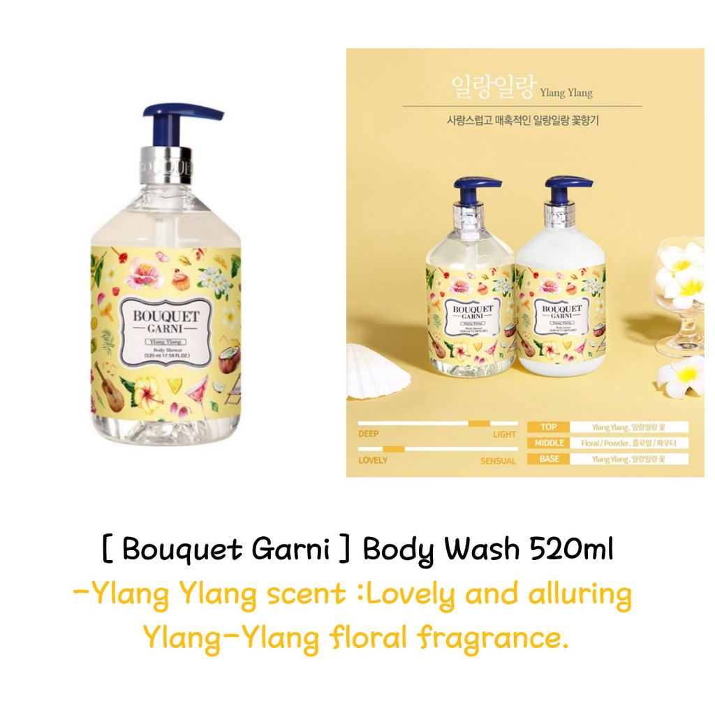 Sữa Rửa Mặt 520ml / Bột Em Bé / Dầu Gội Đầu / Hoa Anh Đào / Hoa Hồng / Ylang Ylang / Xà Phòng Làm Sạch / Mùi Hương Vanilla Musk