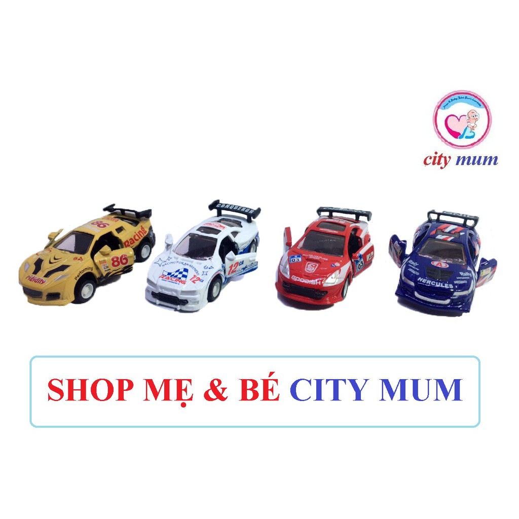 SET 4 XE ĐUA MỞ CỬA BẰNG SẮT
