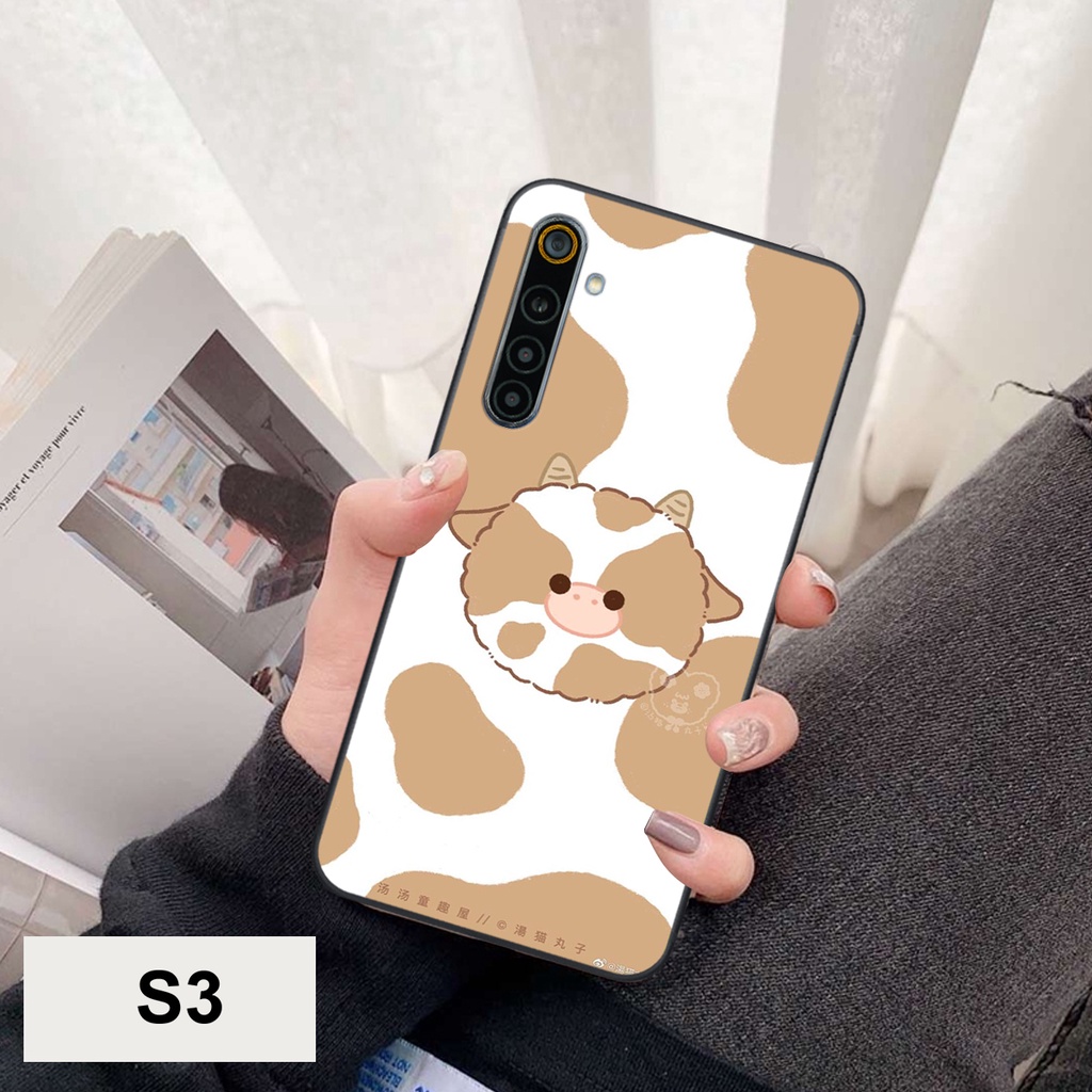 Ốp Lưng Realme C3 - Realme C3i - Realme 6 - Realme 6 Pro In hình Bò sữa cute đáng yêu