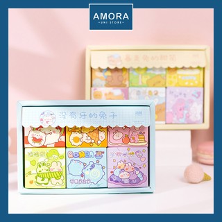 Sticker dán cute dùng để trang trí sổ tay hình dễ thương gồm 300 nhãn dán khác nhau SET 300 Amora UNI