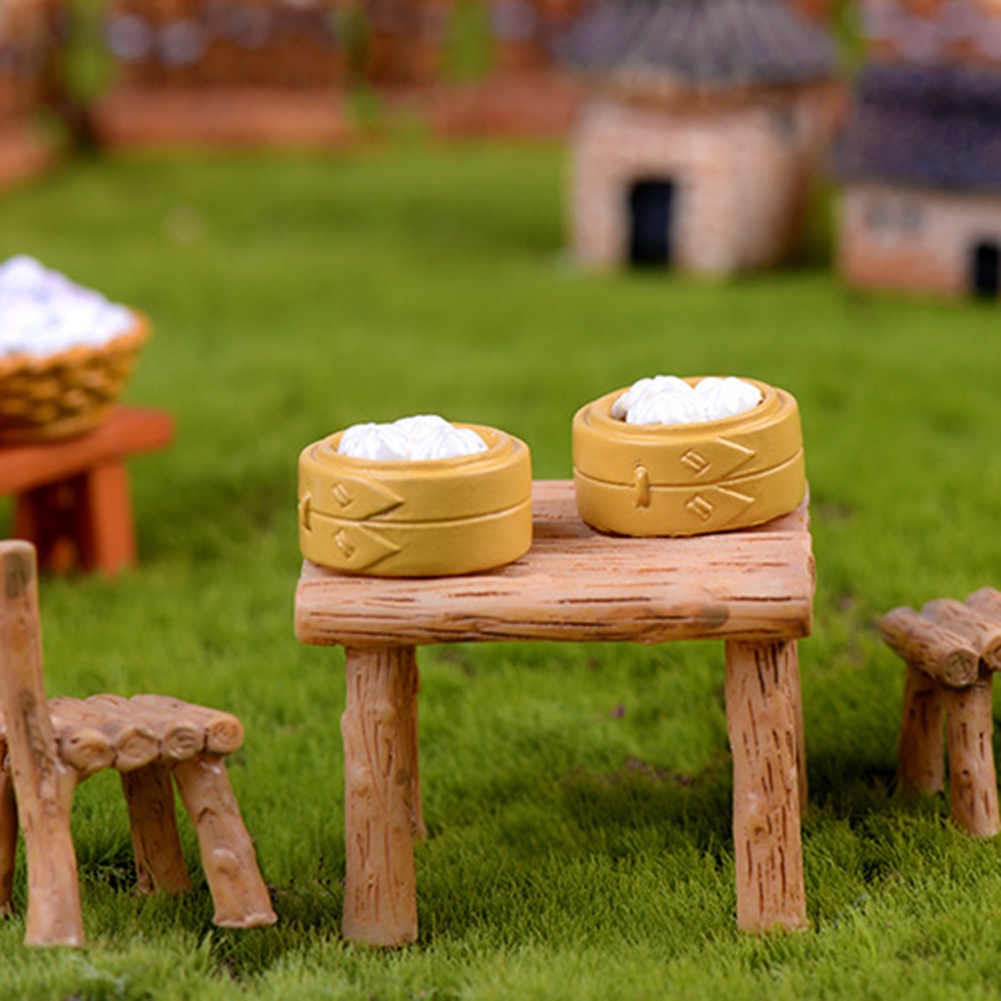 Mô hình bình rượu mini bằng nhựa resin xinh xắn trang trí sân vườn