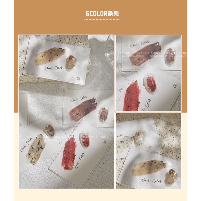 HOLIDAYNAIL Set 6 hủ sơn ngũ cốc e7unii