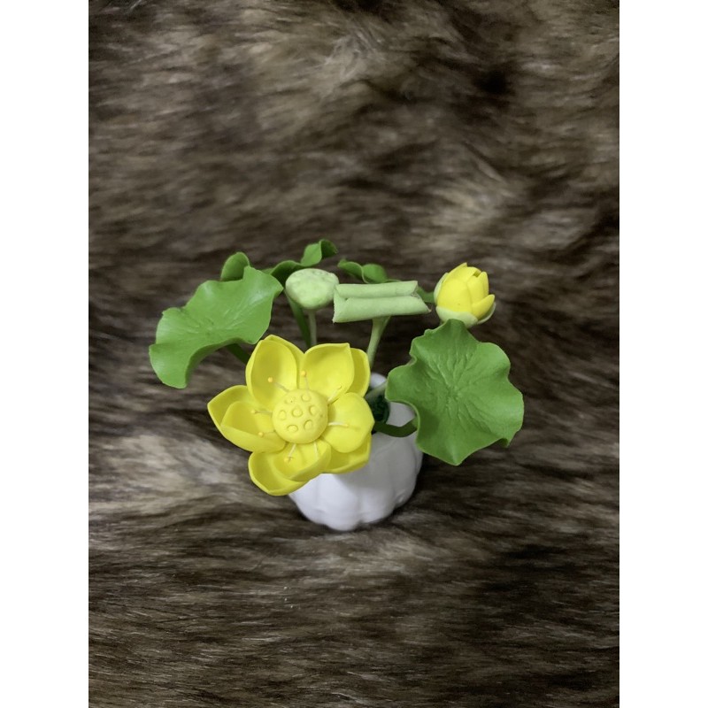 Hoa đất sét mini