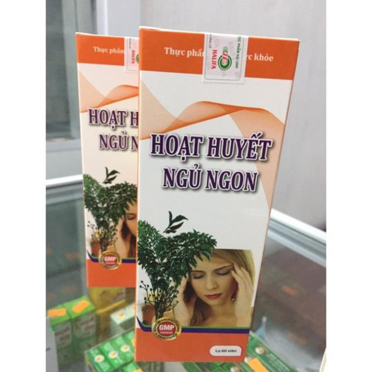 Hoạt huyết ngủ ngon giúp ngủ ngon, ngủ sâu giấc từ thảo dược ( Lọ 60 viên)