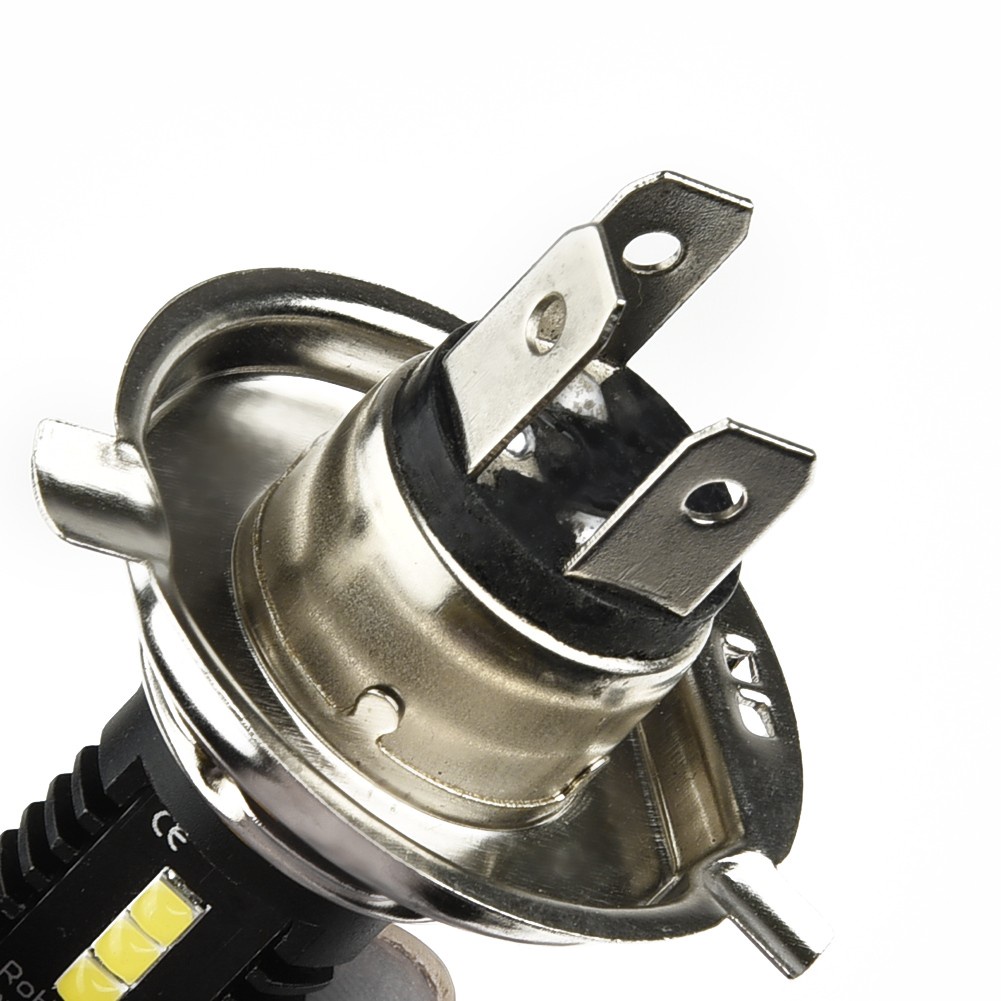 2 Bóng Đèn Pha Led H4 9003 60w 1800lm 6000k Cob Cho Xe Hơi