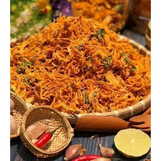 Sỉ Khô Gà Lá Chanh Khô ngon dai thơm cay nhẹ, đồ ăn vặt vừa ngon vừa rẻ