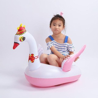 Phao Bơi Chống Lật Hình Thú Siêu Dễ Thương - Phao Xỏ Chân Hình Thú 80cm Cho Bé Chất Liệu An Toàn Tuyệt Đối
