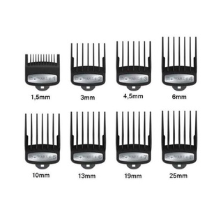 Bộ 8 cữ gá thép wahl chất liệu nhựa abs gá thép gồm cữ 1.5-3-4.5-6-10-13-19-25mm