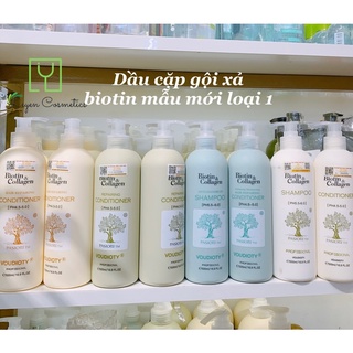 Dầu Gội Biotin Collagen Trắng Mẫu Mới CHÍNH HÃNG 1000ml Giảm Rụng Hỗ Trợ Mọc Tóc Phục Hồi Tóc Hư Tổn Khô Xơ