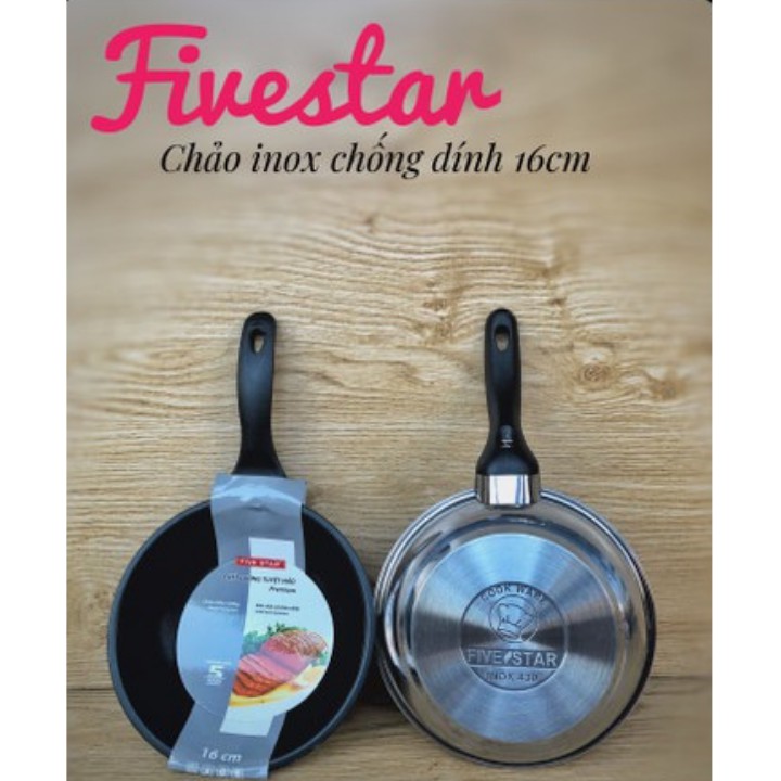 Chảo inox đun từ Fivestar 16cm