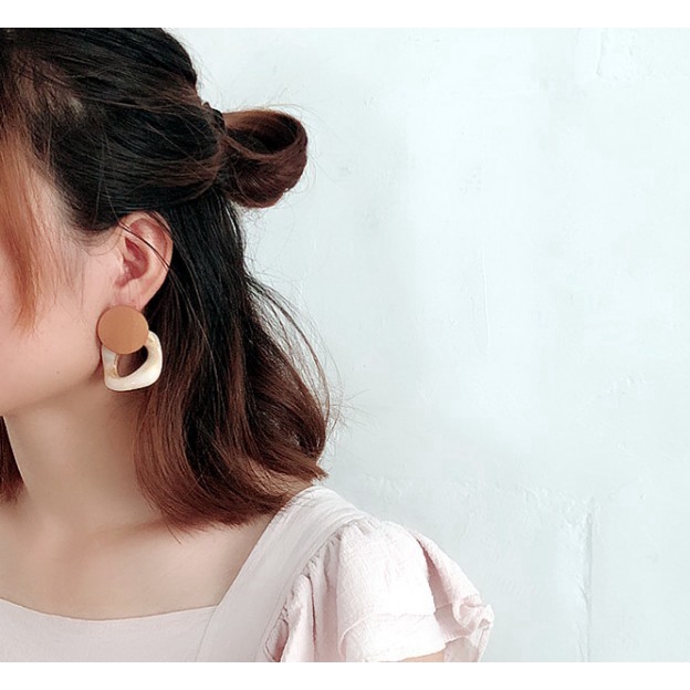 Khuyên Tai Chuỗi Tròn Đơn Giản Cổ Điển Cho Nữ