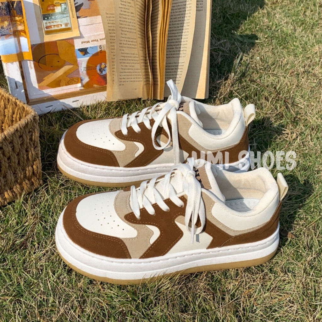 Giày Thể Thao Nữ Đế Bằng Bánh Mì Basic mã LULU vải canvas bata mới hot phong cách retro ulzzang đẹp cá tính