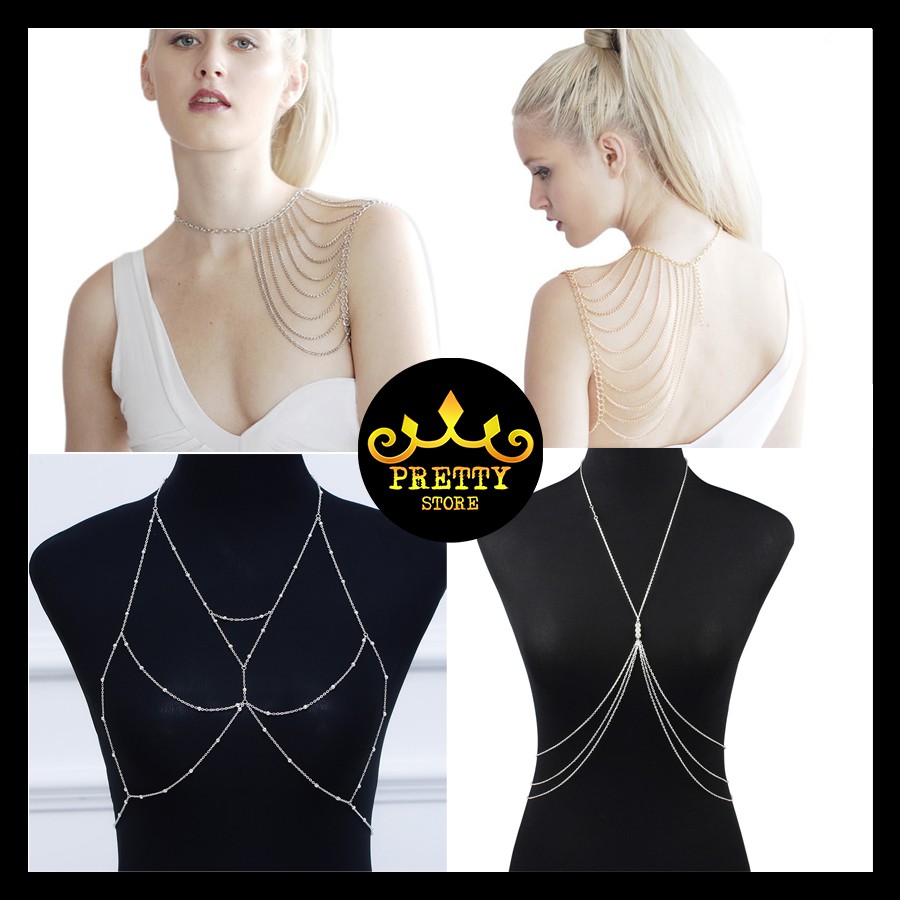 Body Chain – Trang Sức Cơ Thể. Phụ Kiện Phối Với Bikini Hoặc Trang Phục Dự Tiệc Để Làm Tăng Thêm Vẻ Kiêu Sa Của Bạn.