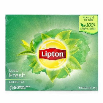 Trà Xanh Lipton Sống Động Tươi Mới Hộp 50 Gói X 1.5G