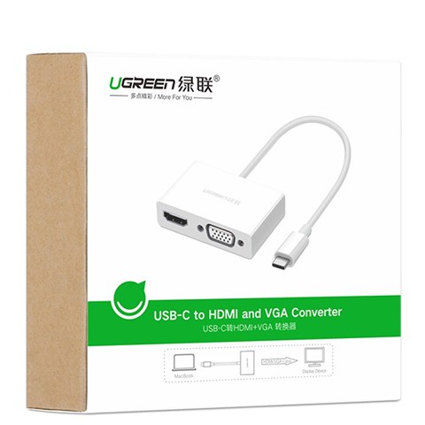 Bộ chuyển đổi USB-C sang HDMI + VGA (30843)