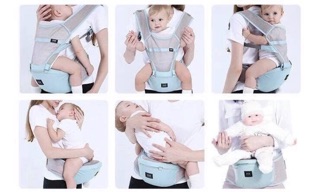 Địu ngồi AAG lưới mùa hè cho bé