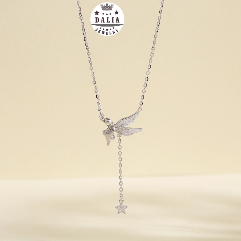 Bộ dây chuyền bạc nữ DaLiA Jewelry thiên thần có cánh