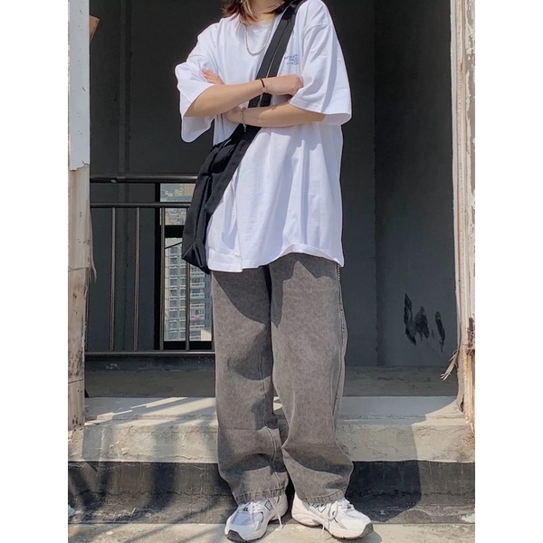 Áo Thun Tay Lỡ 100% Cotton Nam Nữ Unisex