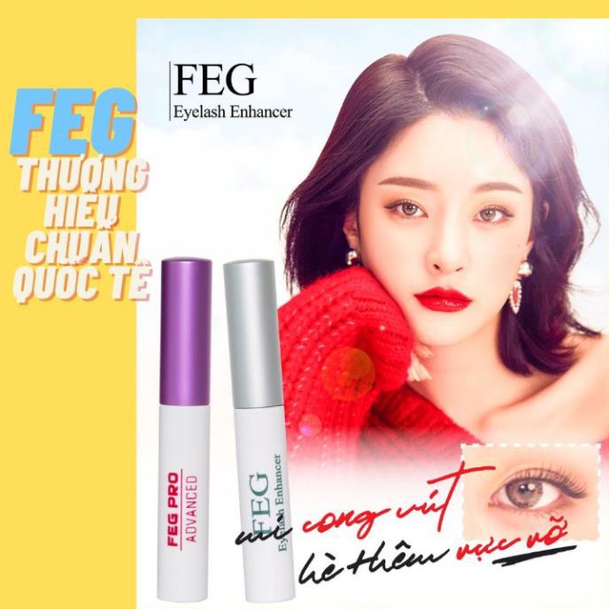 [Cam kết chính hãng] Dưỡng mi xanh FEG (FEG eyelash enhancer) Dưỡng mi dài dày cong với chiết xuất tự nhiên_3ml