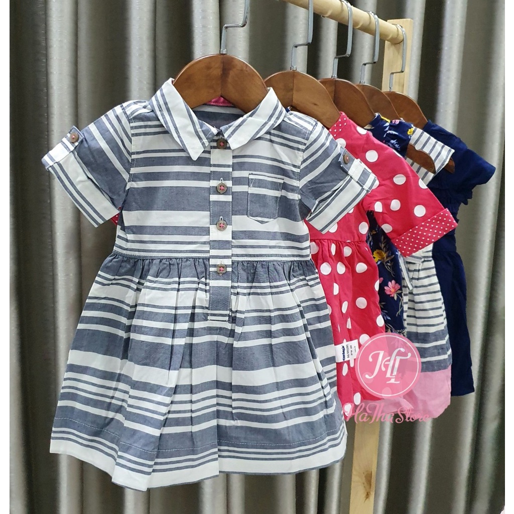 Dress / Đầm thun Carter cho bé gái (Dòng nhỏ 3-13kg)