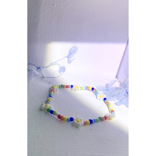 Vòng tay Handmade hạt cườm hình hoa cúc phong cách Hàn Quốc