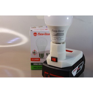 Đèn led E27 thắp sáng dùng pin BOSCH 18