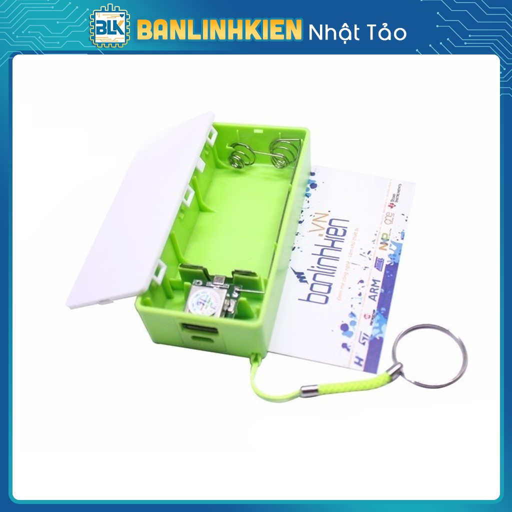 Box Sạc Pin Dự Phòng 1 Pin 2 Pin Kiểu Móc Khóa