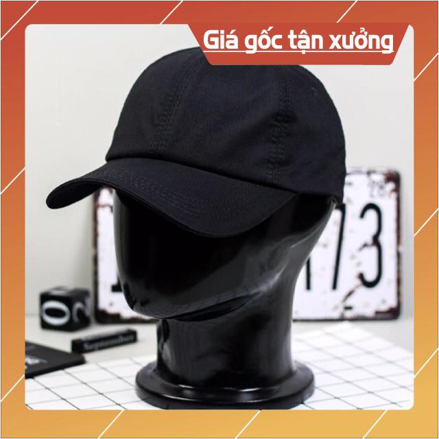 Nón lưỡi trai kaki đen trơn